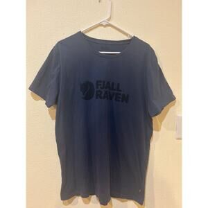 Fjall Raven Shirt Mens XL Short Sleeve Crew Neck Lightweight Outdoors Blue